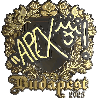 Sticker | apEX (Gold) | Budapest 2025