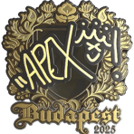 Sticker | apEX (Gold) | Budapest 2025