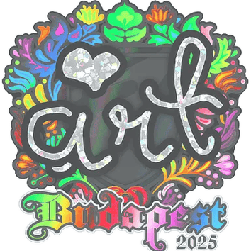 Calcomanía | arT (holográfica) | Budapest 2025