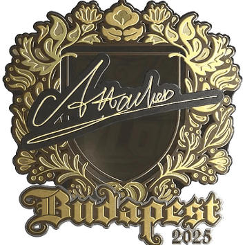 Calcomanía | Attacker (dorada) | Budapest 2025