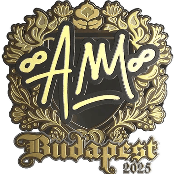 Calcomanía | AW (dorada) | Budapest 2025