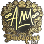 Sticker | AW (Gold) | Budapest 2025