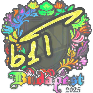 Calcomanía | b1t (holográfica) | Budapest 2025