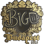 Sticker | biguzera (Gold) | Budapest 2025