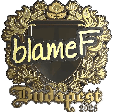 Sticker | blameF (Gold) | Budapest 2025