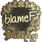 Sticker | blameF (Gold) | Budapest 2025