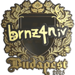 Sticker | brnz4n (Gold) | Budapest 2025
