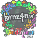 Sticker | brnz4n (Holo) | Budapest 2025