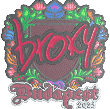Calcomanía | broky (bordada) | Budapest 2025