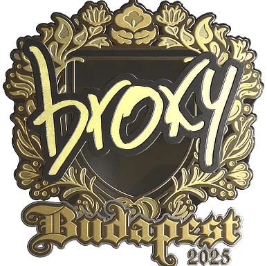 Sticker | broky (Gold) | Budapest 2025