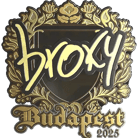 Sticker | broky (Gold) | Budapest 2025 image