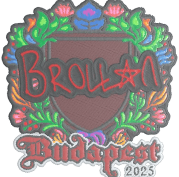Calcomanía | Brollan (bordada) | Budapest 2025