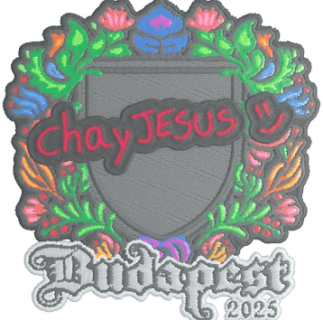 Sticker | chayJESUS (Embroidered) | Budapest 2025