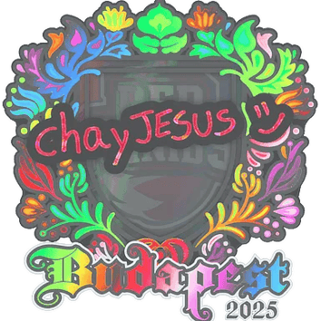 Calcomanía | chayJESUS (holográfica) | Budapest 2025