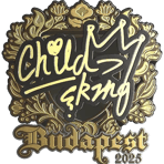 Sticker | ChildKing (Gold) | Budapest 2025