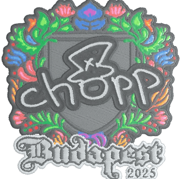 Calcomanía | chopper (bordada) | Budapest 2025