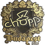 Sticker | chopper (Gold) | Budapest 2025