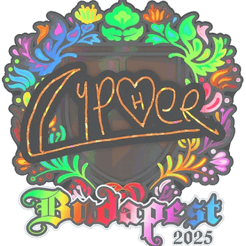 Calcomanía | Cypher (holográfica) | Budapest 2025