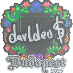 Sticker | dav1deuS (Embroidered) | Budapest 2025