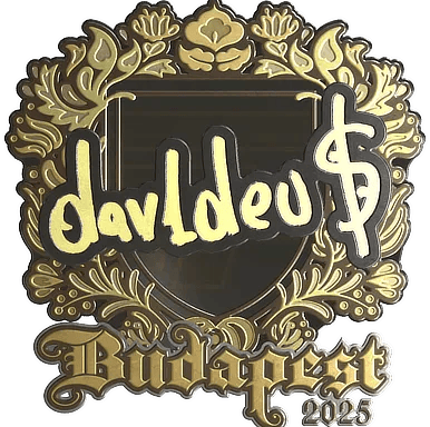 Sticker | dav1deuS (Gold) | Budapest 2025