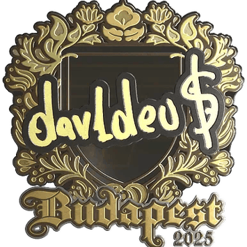 Sticker | dav1deuS (Gold) | Budapest 2025