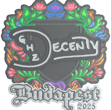 Sticker | decenty (Embroidered) | Budapest 2025