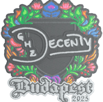 Sticker | decenty (Embroidered) | Budapest 2025