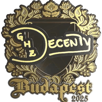 Sticker | decenty (Gold) | Budapest 2025
