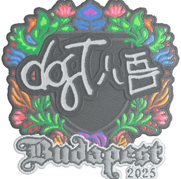 Calcomanía | dgt (bordada) | Budapest 2025