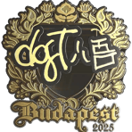 Sticker | dgt (Gold) | Budapest 2025
