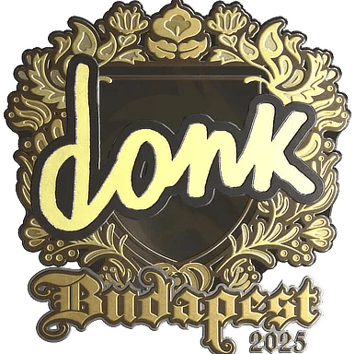 Calcomanía | donk (dorada) | Budapest 2025