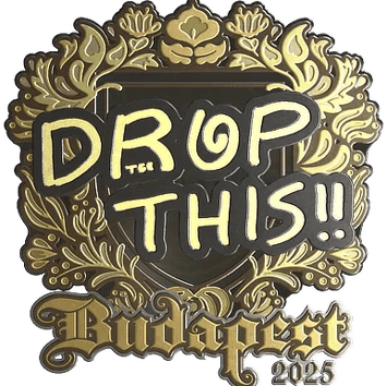 Sticker | drop (Gold) | Budapest 2025