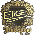 Sticker | EliGE (Gold) | Budapest 2025