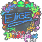 Sticker | EliGE (Holo) | Budapest 2025