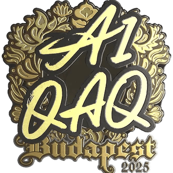 Calcomanía | EmiliaQAQ (dorada) | Budapest 2025