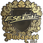 Sticker | esenthial (Gold) | Budapest 2025