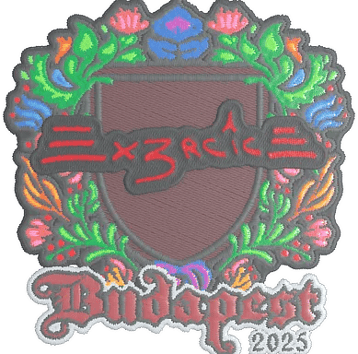 Calcomanía | Ex3rcice (bordada) | Budapest 2025