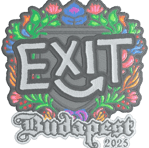 Sticker | exit (Embroidered) | Budapest 2025
