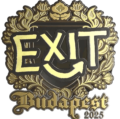 Sticker | exit (Gold) | Budapest 2025