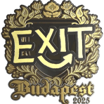 Sticker | exit (Gold) | Budapest 2025