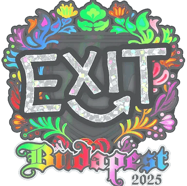 Sticker | exit (Holo) | Budapest 2025