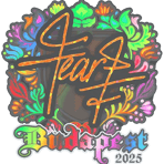 Sticker | fEAR (Holo) | Budapest 2025