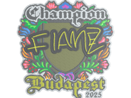 Sticker | FlameZ (Embroidered, Champion) | Budapest 2025 image