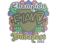Sticker | FlameZ (Embroidered, Champion) | Budapest 2025