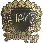 Sticker | FlameZ (Gold) | Budapest 2025