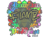 Sticker | FlameZ (Holo, Champion) | Budapest 2025
