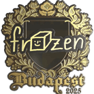 Sticker | frozen (Gold) | Budapest 2025 image
