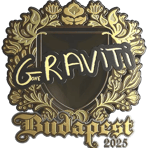 Sticker | Graviti (Gold) | Budapest 2025
