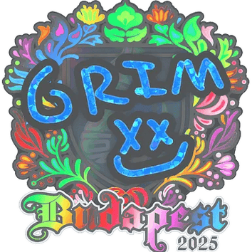 Calcomanía | Grim (holográfica) | Budapest 2025