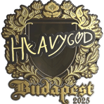 Sticker | Heavygod (Gold) | Budapest 2025